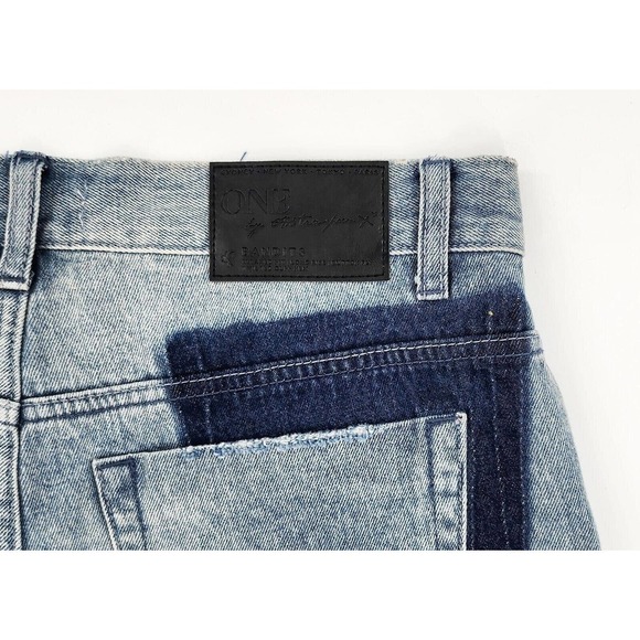 ONE TEASPOON Denim Shorts Blue Storm Bandits Size 26 NEW MSRP $118 - Picture 5 of 8
